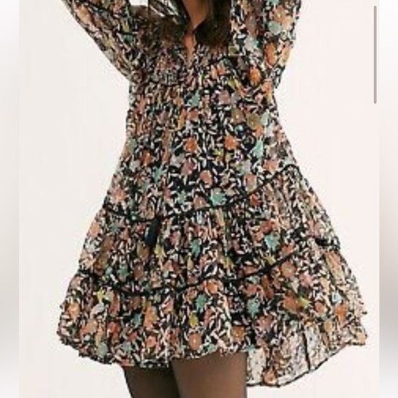 Free People Mini Floral Dress - Picture 7 of 8